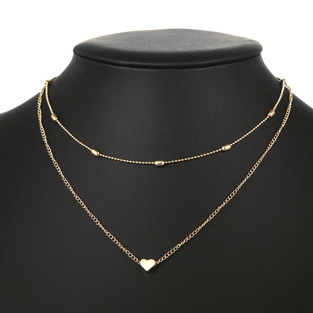 Trendy V-Shaped Gold Necklace