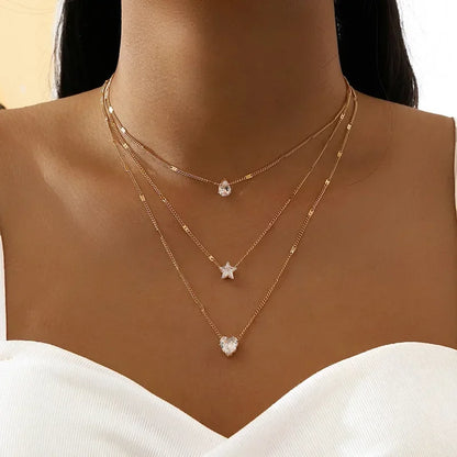 Trendy V-Shaped Gold Necklace